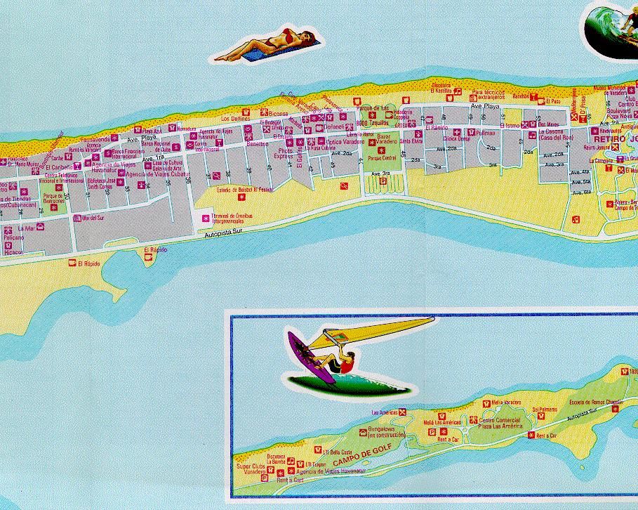 Cuba+map+varadero+havana
